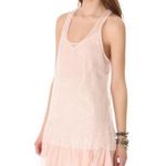 Free People Intimately Pink Sequin Sheer Ruffle Slip Mini Dress- Size Medium Photo 10