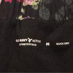 Old Navy  Mid Rise StretchTech Run Shorts Black Pink Floral Quick Dry Medium Photo 5