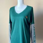 PINK - Victoria's Secret PINK VS | Green MIAMI HURRICANES Long Sleeve Tee Sz XS Photo 1