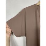 Babaton  Aritzia Wallace Light Brown Wrap Dress Size S Short Sleeve‎ V-Neck Photo 3