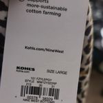 Nine West NWT! Leopard Animal Print Skirt L Photo 3