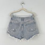 AGOLDE Parker Vintage Cut Off Light Wash Denim Jean Shorts Photo 1