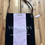 Victoria's Secret Victoria’s Secret Canvas Stripe Logo Tote Bag NWT Photo 0