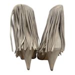 Steve Madden Fringe Suede Pointed Toe Cone Heel Ankle Booties Slip On Women’s 7 Photo 3