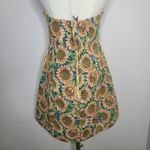 Klesis‎ Strapless Sunflower Jacquard Mini Dress Garden Party Grandmacore Size L Yellow Size L Photo 4