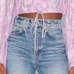 For Love & Lemons  Tatiana Blouse in Purple Photo 0