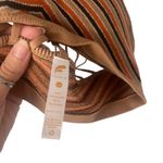 Fornia Women's Size‎ S/M Orange Brown Striped Halter Bralette Size M Photo 5