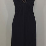 New. Sky black maxi dress with diamond cougar embellishments. XS. Retails $298 Black Photo 0