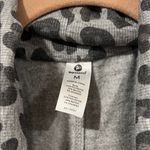 90 Degree By Reflex Gray Animal Print Cardigan medium Photo 3