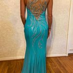 Turquoise Gown Blue Size 8 Photo 2
