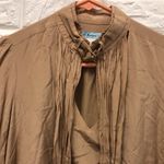Marciano ‎ silk long sleeve taupe tan tunic top or mini dress size XS Photo 2