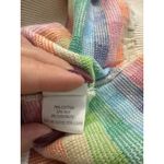 Maus & Hoffman Rainbow Plaid Knit Sweater Crewneck Long Sleeve Size XL Green Photo 5