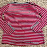 U.S. Polo Assn. U S Polo Association red & grey striped long sleeve top size L Photo 0