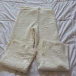 Aerie Lounge Pants Wide Leg Comfy Casual White Womens Size Large Sleep Soft Photo 7