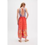 Free People  Linen Bali Honeydew Jumpsuit in Fiesta Combo Size Small NWT Bohemian Photo 7