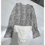 Bardot NEW!  snake body suit long‎ sleeve top Photo 2