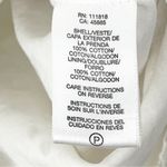 Michael Kors White Eyelet V-Neck Flat Pockets Lined Sleeveless, Dress Size 8 Photo 3