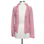J. McLaughlin  Simone Knit Cardigan, Pink/White, XS Photo 6