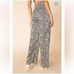 superdown  Women’s Silky High Rise Wide Leg Palazzo Pant Printed Neutral Small Photo 2
