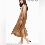 Aritzia LIMITED EDITION  Le Fou Wilfred Mercier Silk duster jacket trench maxi S Photo 1