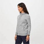 FIGS on shift full zip hoodie size XS essential heather gray hoodie nurse wear Photo 8