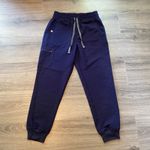 FIGS Navy Blue Casma Top Zamora Pants Scrub Set Women's size Small Petite Photo 1