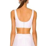STAUD  wells corset cropped top poplin cotton sleeveless square neck Photo 3