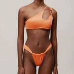 Baobab Taki One Shoulder High Waist Bikini Set Coral Orange Womens Size XS Photo 11