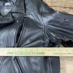 Mens vintage Raider Heavy Leather motorcycle jacket size 46 XL 1970's authentic Black Photo 5