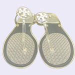 Tory Burch  Mini Miller Flat Jelly Thong Sandals – Clear Transparent – Size 11 Photo 0