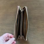 Michael Kors Brown Saffiano Full Zip Jet Set Continental Zip Leather Wallet EUC! Photo 3