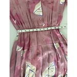 Vintage 80s Argenti 100% Silk Pink Jacquard Midi Long Photo 4