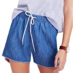 Madewell Women’s Blue Jean Shorts Relaxed Fit Elastic Waist Photo 0