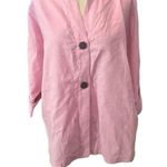 Ming Wang  Pink 3/4 Sleeve Blouse Top  Linen Blend Size Large Photo 0
