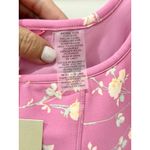 Love Shack Fancy  Adara Floral Active Sport Bra Bubble Sunshine Pink Women's XS Photo 4