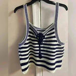 House of Harlow 1960 shorts set knit‎ crochet Large NWT Blue Photo 3