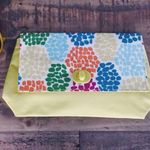 Sephora NWOT Clinique Multicolored Fold-Over Clutch in Yellow Photo 0