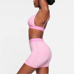SKIMS EUC  COTTON RIB BOXER - BUBBLE GUM Photo 1