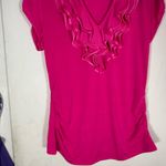 Heart soul  Fuchsia Ruffled Blouse Photo 1
