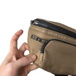 Think Rolyn Belt Waist Bum Bag Travel Taupe Brown Nylon Photo 3