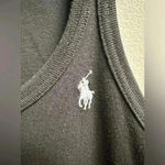 Ralph Lauren EVC | Vintage Y2K Racerback Tank Dress | Black w/ White Pony | M Photo 1