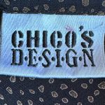 Chico's Design Brown & Black Sheer Animal print cover up with long sleeves Sz 3 Photo 11