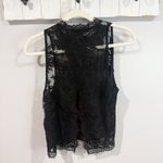 Free People Black Lace Open Back Top Size S Photo 1