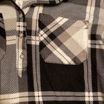 New York Laundry  Black Plaid Henley Button Tunic Top Size 3X Photo 4