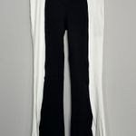 Halara High Waisted Tummy Control Hem Color Block Flare Casual Leggings Size Medium Photo 1