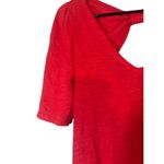 Meadow Rue Vibrant Pink Cut Out Bow Style Back Short Sleeve Blouse Women Sz S Photo 3