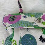 Vera Bradley  | Sateen Nicole Butterfly Floral Print Satchel Handbag Photo 5