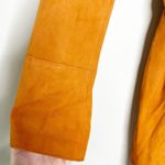 Free People Brenda Knight Womens Suede Trench Coat Belted Rusty Orange Small Photo 4