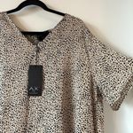 AX Paris Leopard Print Sheath Knee Length Hi Lo Dress US Size 14 NWT Photo 2