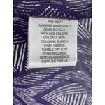 Liz Claiborne Purple Diamond Print Open Front Kimono Short Sleeve Top S/M Photo 5